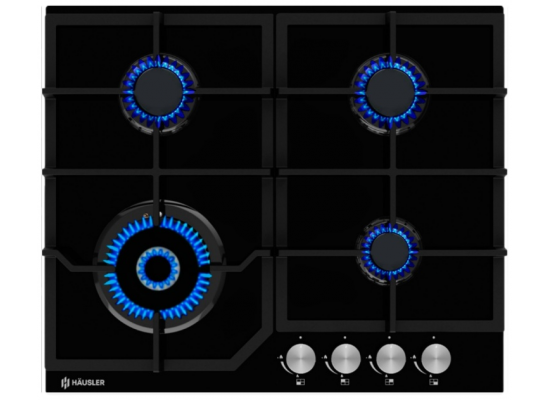 Газовая поверхность HAUSLER HLS - S4BLGT2 ( стекло)