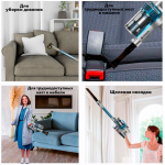 Беспроводной Пылесос HAUSLER Runway Jet i3 pro HLS-01FT0SСAGS BLUE голубой