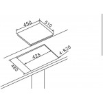 Варочная поверхность HAUSLER HLS-45BG1WK черный