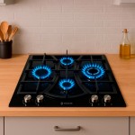 Варочная поверхность HAUSLER HLS-60BL4B черный