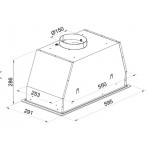 Встраиваемая вытяжка HAUSLER HLS-BI60BLG750S черный